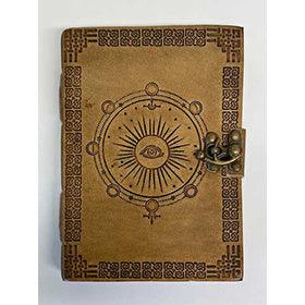 5" x 7" Moon Phase Embossed leather w/ latch