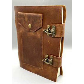 Soft leather w/ Double latch