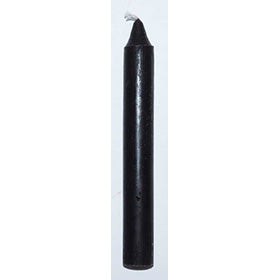 Black 6" household candle