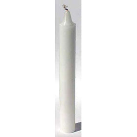White 6" household Candle