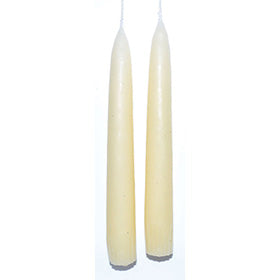 7" Antique White taper pair