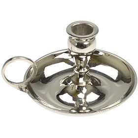 Nickel mini candle holder