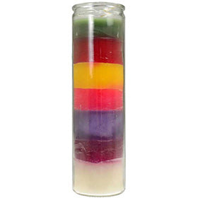 7 Color 7-day jar candle