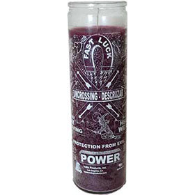 Uncrossing 7-day jar candle purple