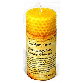 4" Autumn Equanox Religious & Ceremonial Lailokens Awen candle