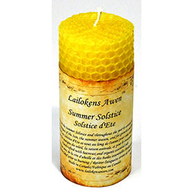 4" Summer Solstice Religious & Ceremonial Lailokens Awen candle