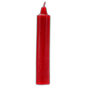 9" Red pillar candle