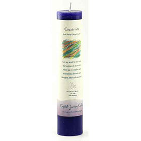 Creativity Reiki Charged pillar candle