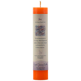 Joy Reiki Charged pillar candle