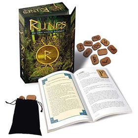 Wood rune set W/ Tree box